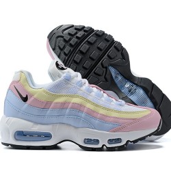 Womens Nike Air Max 95 TT Blue Yellow Pink Sneakers