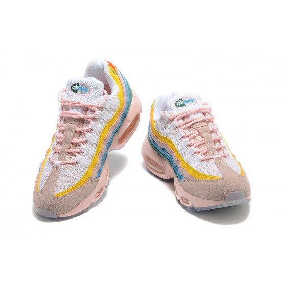 Womens Nike Air Max 95 TT Yellow Pink White Sneakers DQ9323-200