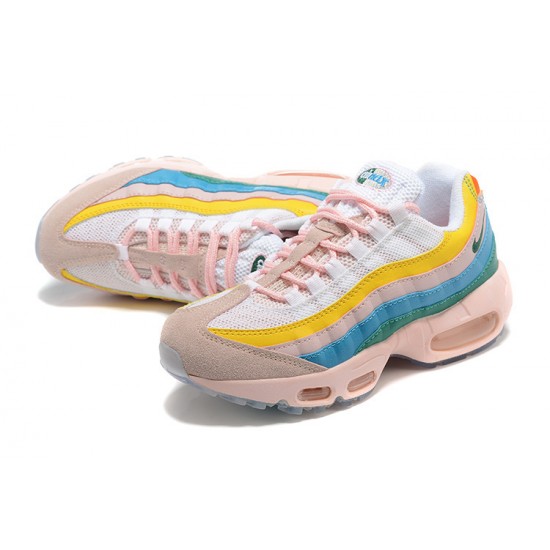 Womens Nike Air Max 95 TT Yellow Pink White Sneakers DQ9323-200