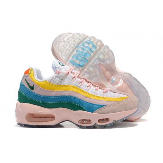 Womens Nike Air Max 95 TT Yellow Pink White Sneakers DQ9323-200