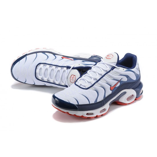 Air Max Plus Tn (M) Shoes  QS White Blue and Red