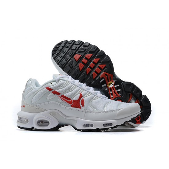 Air Max Plus Tn (M) Shoes  White Red CU3454-100