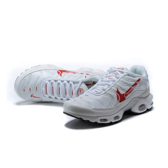 Air Max Plus Tn (M) Shoes  White Red CU3454-100