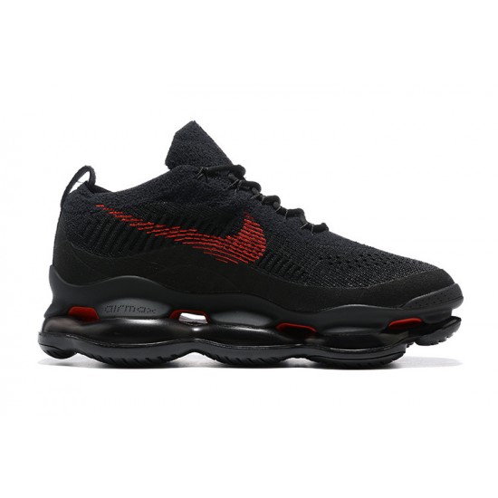 Mens Nike Air Max Scorpion Black and Red Sneakers