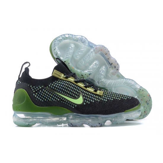 Air VaporMax 2021 Flyknit (W/M) Shoes Black Green DQ7640-001