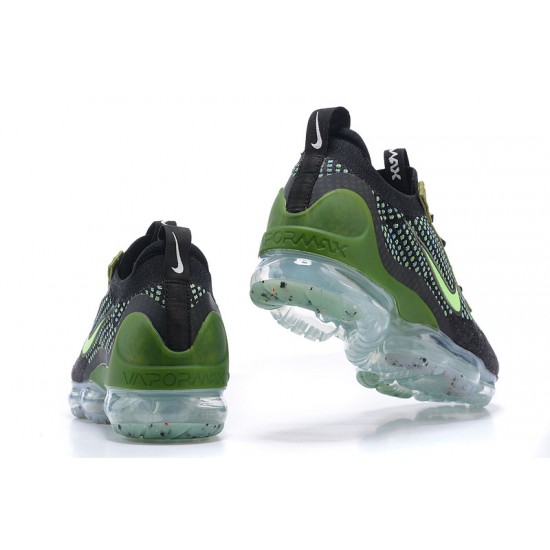 Air VaporMax 2021 Flyknit (W/M) Shoes Black Green DQ7640-001