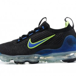 Air VaporMax 2021 Flyknit (W/M) Shoes Black Green and Blue