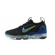 Air VaporMax 2021 Flyknit (W/M) Shoes Black Green and Blue