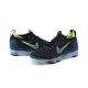 Air VaporMax 2021 Flyknit (W/M) Shoes Black Green and Blue