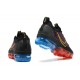 Air VaporMax 2021 Flyknit (W/M) Shoes Black Red and Blue