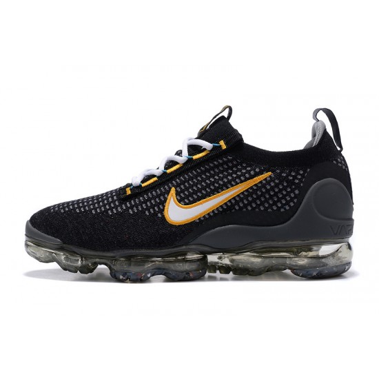 Air VaporMax 2021 Flyknit (W/M) Shoes Black Yellow DH4086-001