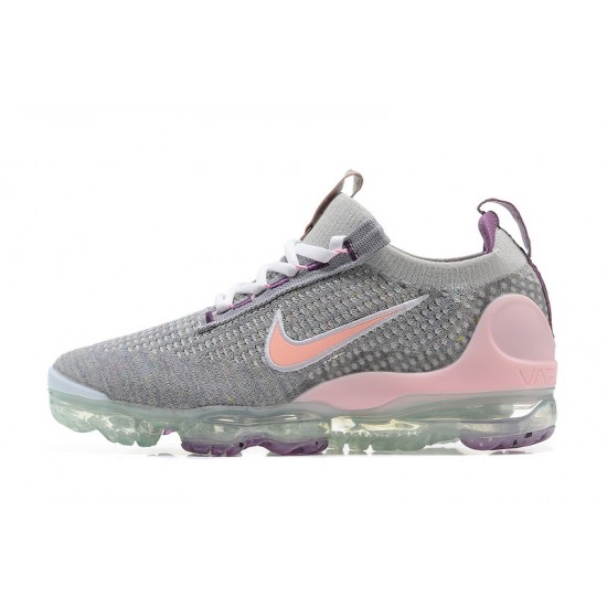 Air VaporMax 2021 Flyknit (W/M) Shoes Grey and Pink