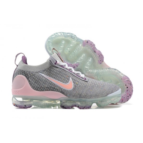 Air VaporMax 2021 Flyknit (W/M) Shoes Grey and Pink