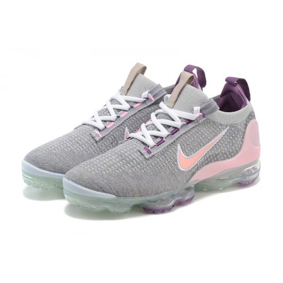 Air VaporMax 2021 Flyknit (W/M) Shoes Grey and Pink