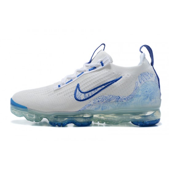 Air VaporMax 2021 Flyknit (W/M) Shoes White and Blue