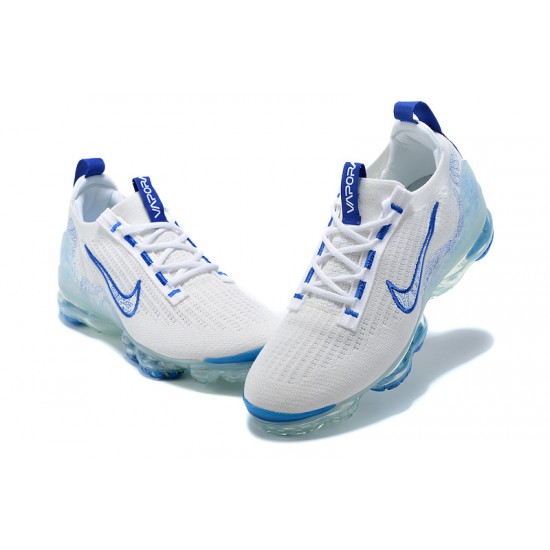 Air VaporMax 2021 Flyknit (W/M) Shoes White and Blue