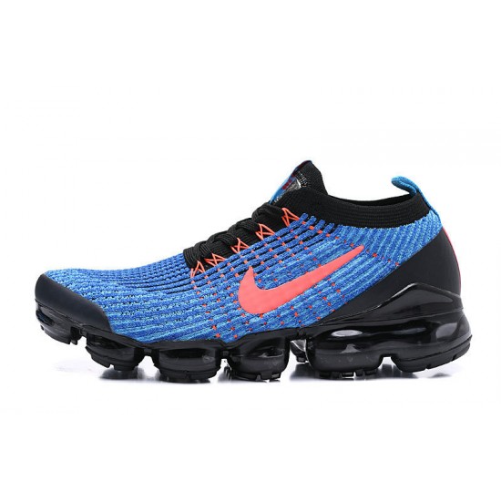 Womens/Mens Nike Air VaporMax Flyknit 3 Black Blue Sneakers AJ6900-015