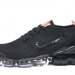 Womens/Mens Nike Air VaporMax Flyknit 3 Black Orange Sneakers