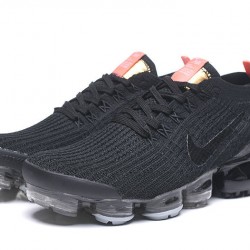 Womens/Mens Nike Air VaporMax Flyknit 3 Black Orange Sneakers