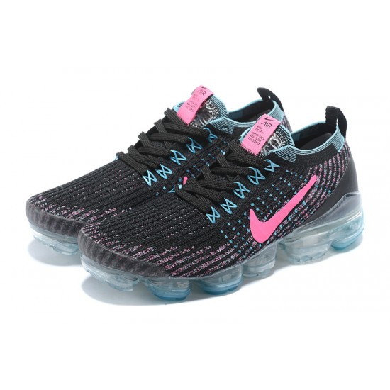 Womens/Mens Nike Air VaporMax Flyknit 3 Black Pink Sneakers AJ5910-101