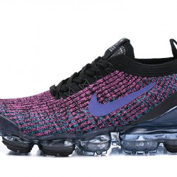 Womens/Mens Nike Air VaporMax Flyknit 3 Black Purple Sneakers AJ6900-009