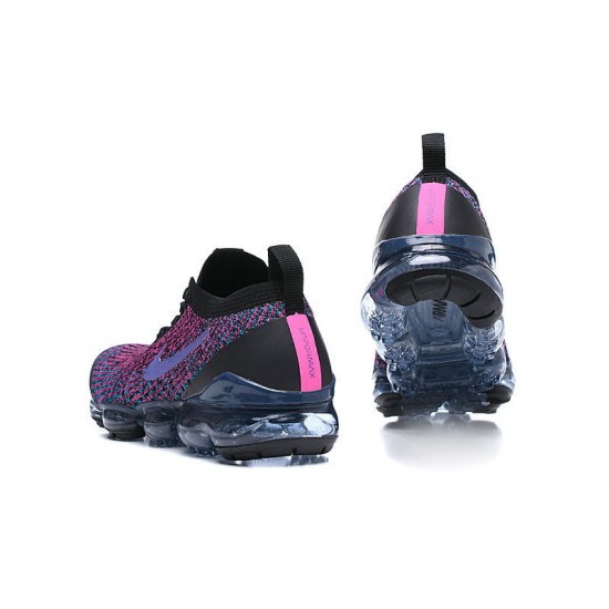 Womens/Mens Nike Air VaporMax Flyknit 3 Black Purple Sneakers AJ6900-009