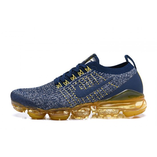 Womens/Mens Nike Air VaporMax Flyknit 3 Blue Yellow  Sneakers AJ6900-444