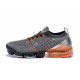 Womens/Mens Nike Air VaporMax Flyknit 3 Grey Orange Sneakers AJ6900-024