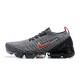 Womens/Mens Nike Air VaporMax Flyknit 3 Grey Red Sneakers AJ6900-012