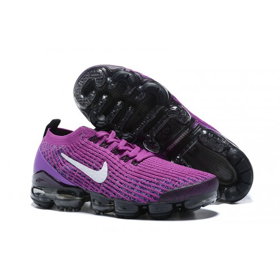 Womens/Mens Nike Air VaporMax Flyknit 3 Purple Black Sneakers AJ6900-502