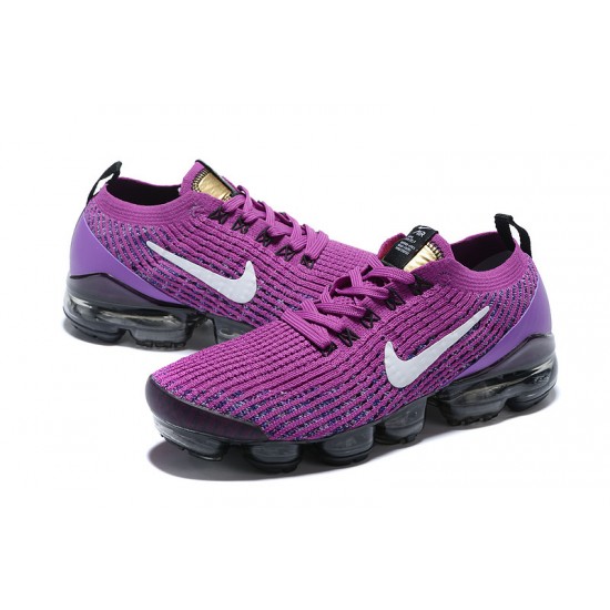 Womens/Mens Nike Air VaporMax Flyknit 3 Purple Black Sneakers AJ6900-502