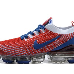 Womens/Mens Nike Air VaporMax Flyknit 3 Red Blue Sneakers CW5585-100