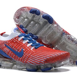 Womens/Mens Nike Air VaporMax Flyknit 3 Red Blue Sneakers CW5585-100