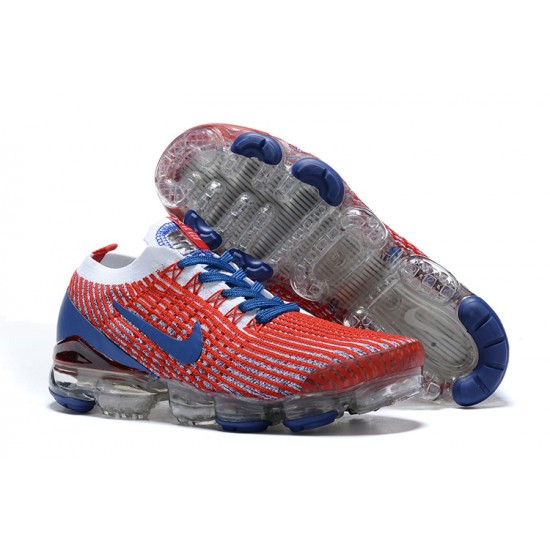 Womens/Mens Nike Air VaporMax Flyknit 3 Red Blue Sneakers CW5585-100