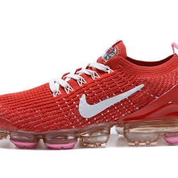 Womens/Mens Nike Air VaporMax Flyknit 3 Red White Sneakers CU4756-600