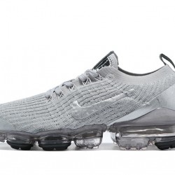 Womens/Mens Nike Air VaporMax Flyknit 3 Silver Grey Sneakers AJ6900-101