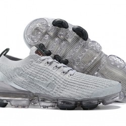 Womens/Mens Nike Air VaporMax Flyknit 3 Silver Grey Sneakers AJ6900-101