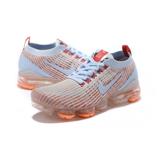 Womens/Mens Nike Air VaporMax Flyknit 3 White Orange Sneakers AJ6910-400