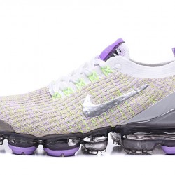 Womens/Mens Nike Air VaporMax Flyknit 3 White Purple Sneakers AJ6900-102