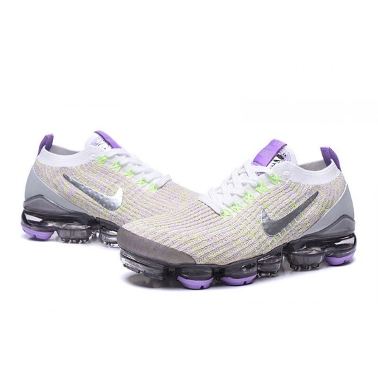 Womens/Mens Nike Air VaporMax Flyknit 3 White Purple Sneakers AJ6900-102