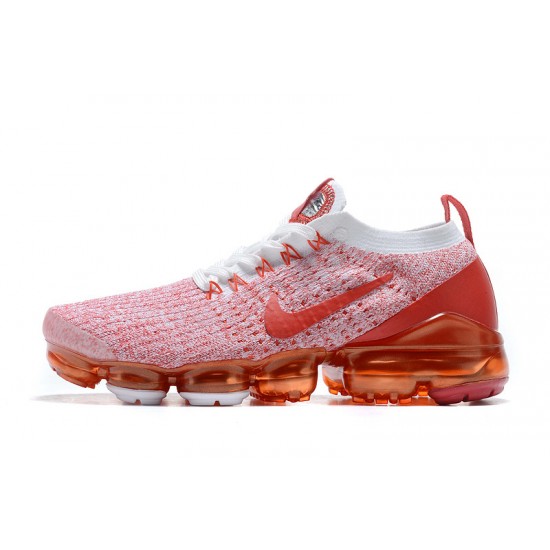 Womens Nike Air VaporMax Flyknit 3 Pink Red Sneakers CK0730-188