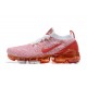 Womens Nike Air VaporMax Flyknit 3 Pink Red Sneakers CK0730-188