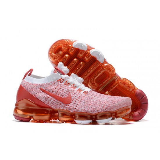 Womens Nike Air VaporMax Flyknit 3 Pink Red Sneakers CK0730-188