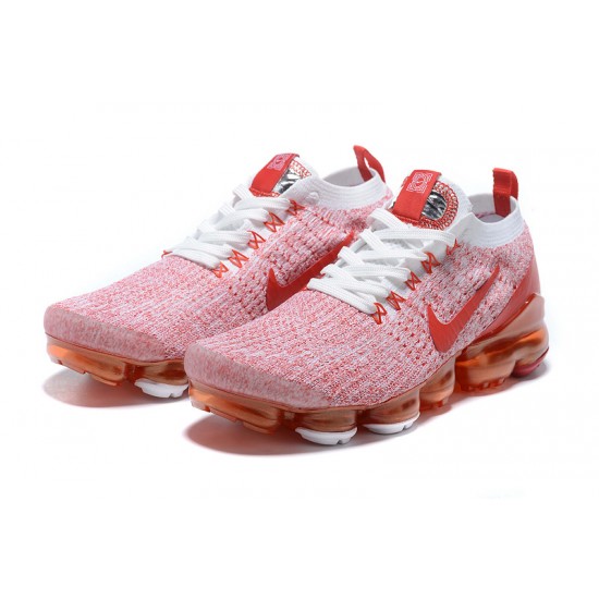 Womens Nike Air VaporMax Flyknit 3 Pink Red Sneakers CK0730-188