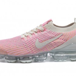 Womens Nike Air VaporMax Flyknit 3 Pink White Sneakers AJ6910-008