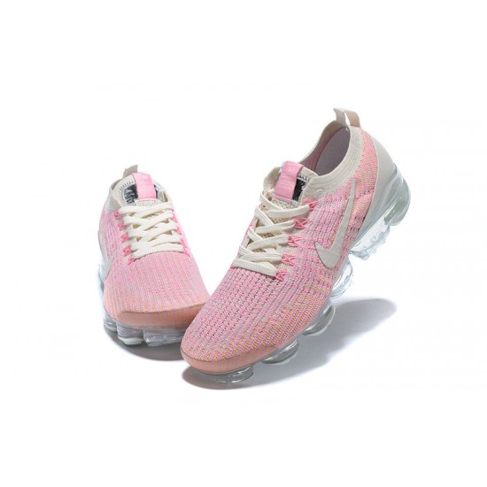 Womens Nike Air VaporMax Flyknit 3 Pink White Sneakers AJ6910-008