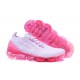 Womens Nike Air VaporMax Flyknit 3 White Pink Sneakers AJ6910-005