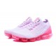 Womens Nike Air VaporMax Flyknit 3 White Pink Sneakers AJ6910-005