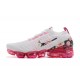 Womens Nike Air VaporMax Flyknit 3 White Pink Sneakers AJ6910-601