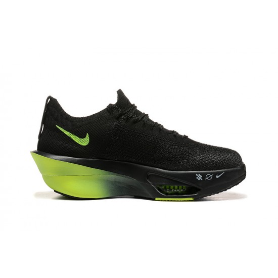 Air Zoom Alphafly NEXT 3 (W/M) Running Shoes Black and Green